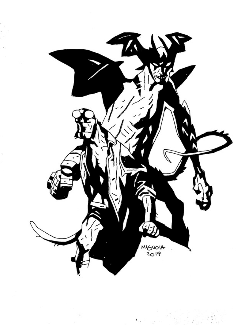 Mignola’s own take on a Devilman/Hellboy partnership.